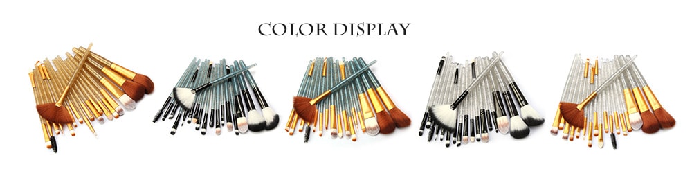 MAANGE MAG5734 Flash Diamond Makeup Brush Set Make Up Tool- Blue Koi MAANGE MAG5734 Flash Diamond Makeup Brush Set Make Up Tool- Blue Koi