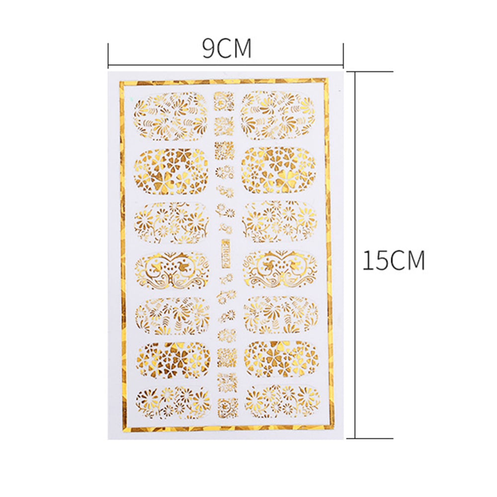 H004 3D Bronzing Decal Waterproof Durable Nail Sticker- Gold H004 3D Bronzing Decal Waterproof Durable Nail Sticker- Gold