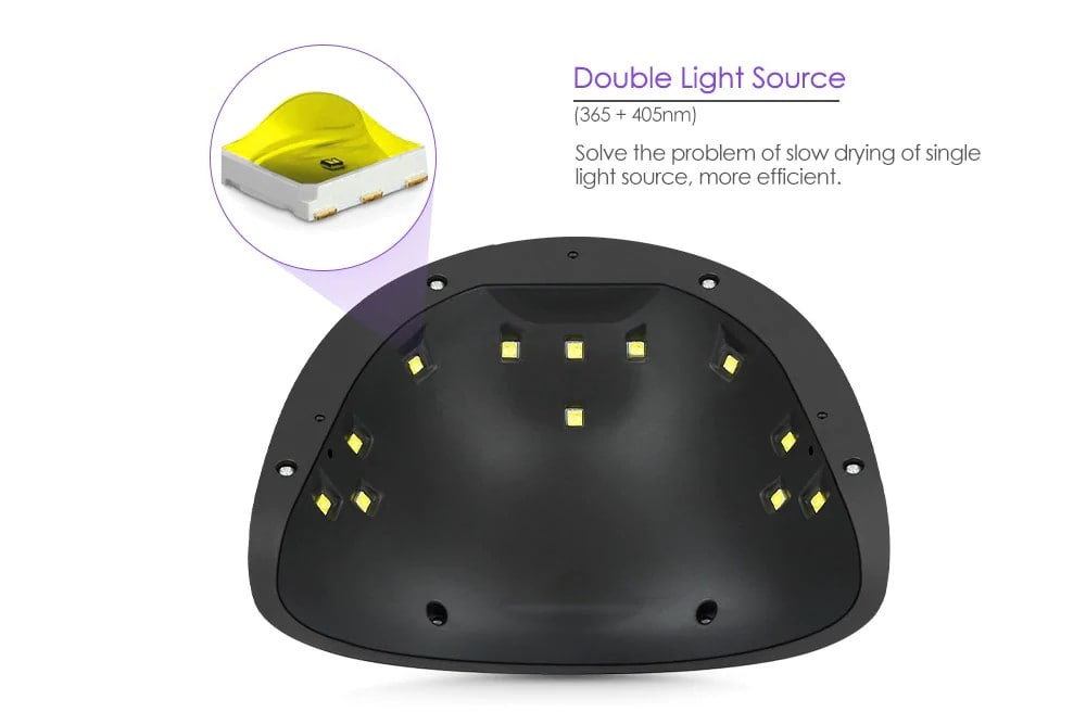 Phototherapy Machine Smart Induction LED Nail Dryer- White Phototherapy Machine Smart Induction LED Nail Dryer- White