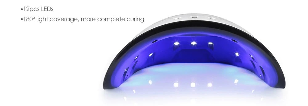Phototherapy Machine Smart Induction LED Nail Dryer- White Phototherapy Machine Smart Induction LED Nail Dryer- White