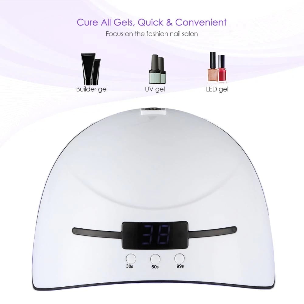 Phototherapy Machine Smart Induction LED Nail Dryer- White Phototherapy Machine Smart Induction LED Nail Dryer- White