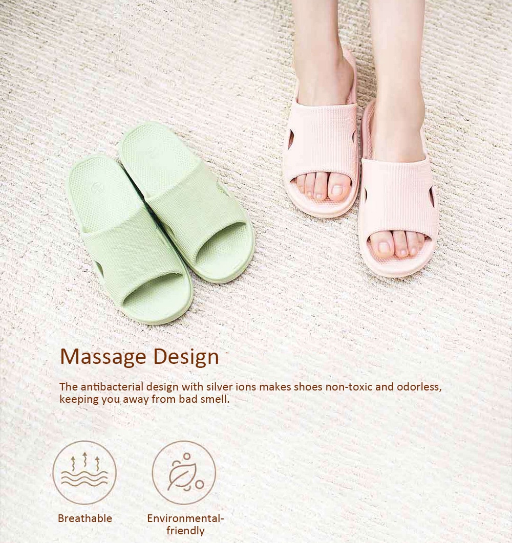 One Cloud Soft Anti-slip Antibacterial Massage Slippers for Bathroom Home- Deep Peach 240MM One Cloud Soft Anti-slip Antibacterial Massage Slippers for Bathroom Home- Deep Peach 240MM