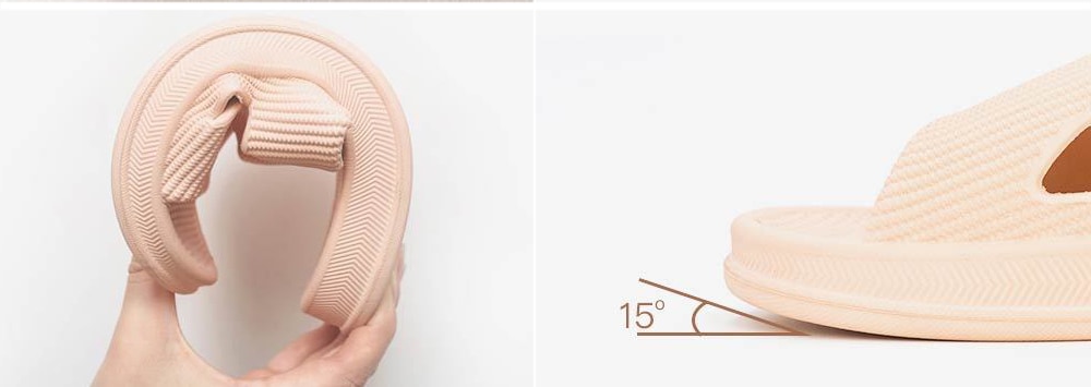 One Cloud Soft Anti-slip Antibacterial Massage Slippers for Bathroom Home- Deep Peach 240MM One Cloud Soft Anti-slip Antibacterial Massage Slippers for Bathroom Home- Deep Peach 240MM