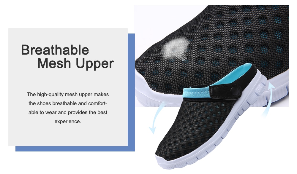 Trendy Summer Breathable Dual-use Anti-slip Slippers Sandals for Couple- Deep Sky Blue 46 Trendy Summer Breathable Dual-use Anti-slip Slippers Sandals for Couple- Deep Sky Blue 46