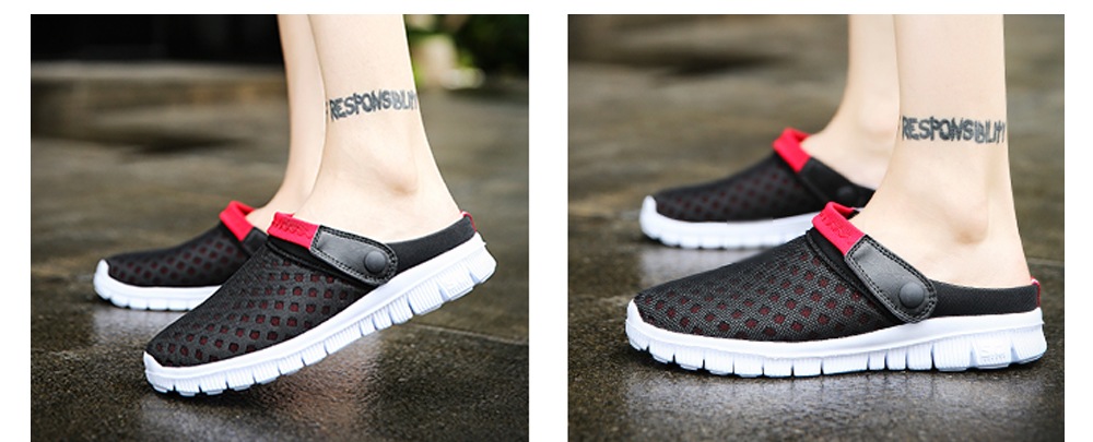 Trendy Summer Breathable Dual-use Anti-slip Slippers Sandals for Couple- Deep Sky Blue 46 Trendy Summer Breathable Dual-use Anti-slip Slippers Sandals for Couple- Deep Sky Blue 46