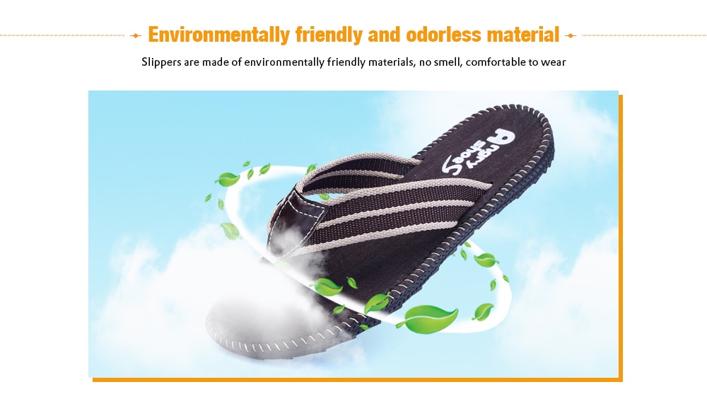 Male Fashionable Soft Non-slip Durable Casual Slippers- Black EU 45 Male Fashionable Soft Non-slip Durable Casual Slippers- Black EU 45