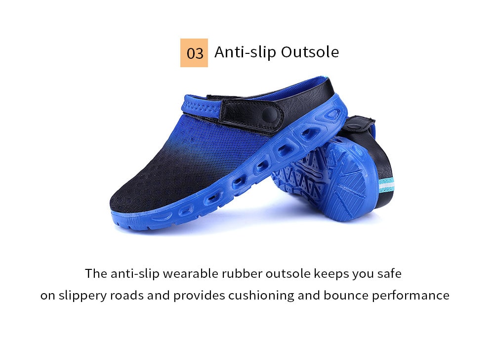 Fashion Light Weight Summer Dual-use Slippers for Men- Black 42 Fashion Light Weight Summer Dual-use Slippers for Men- Black 42