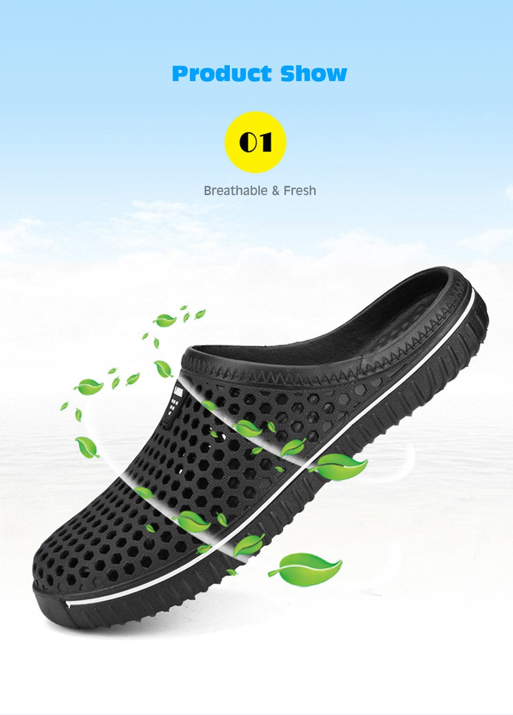 Men Honeycomb Environmental Beach Slippers Summer Shoes- Green 42 Men Honeycomb Environmental Beach Slippers Summer Shoes- Green 42