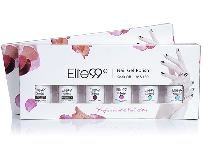 6Pcs UV LED Soak Off Elite99 Gel Polish Lacquer Nail Set- #01 6Pcs UV LED Soak Off Elite99 Gel Polish Lacquer Nail Set- #01