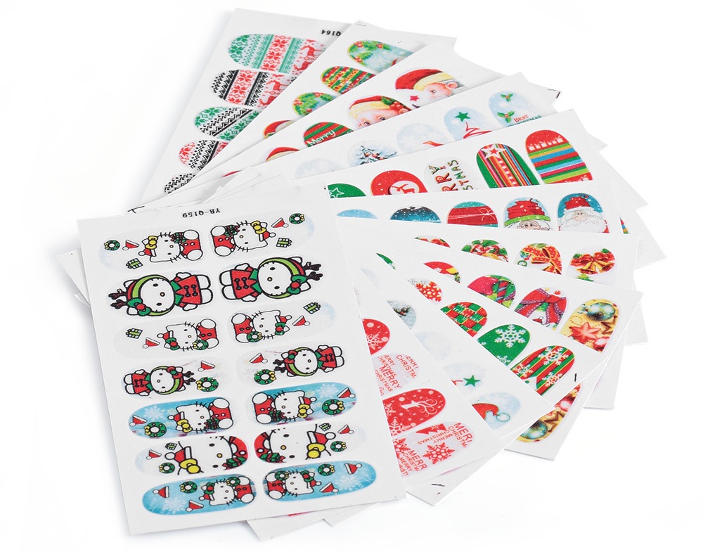 12 Color 3D Stereo Christmas Manicure Jewelry Decal Nail Sticker- 167# 12 Color 3D Stereo Christmas Manicure Jewelry Decal Nail Sticker- 167#