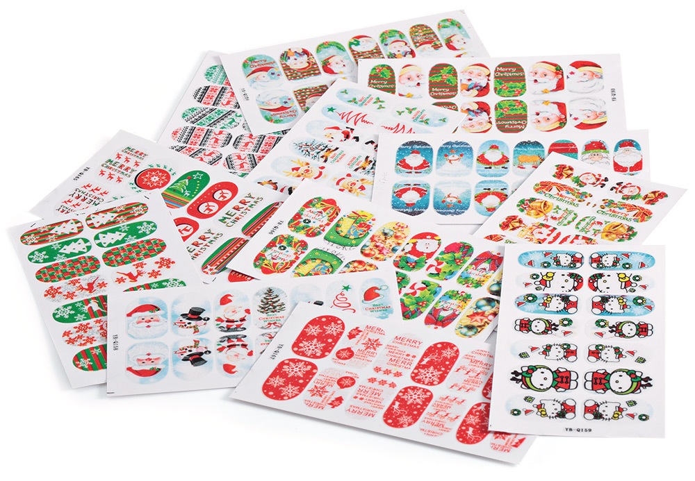 12 Color 3D Stereo Christmas Manicure Jewelry Decal Nail Sticker- 167# 12 Color 3D Stereo Christmas Manicure Jewelry Decal Nail Sticker- 167#