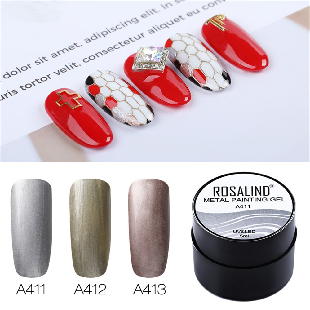 5ML Base For Metal Painting Hybrid Varnishes Soak Off UV Gel- #001 5ML Base For Metal Painting Hybrid Varnishes Soak Off UV Gel- #001