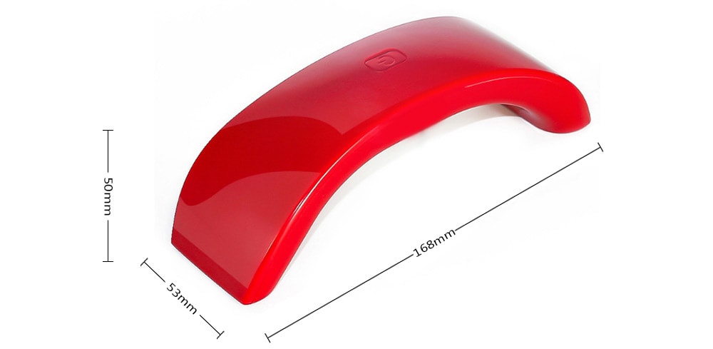 Mini Portable Phototherapy Manicure Nail Drier USB LED Lamp 12W- Red Mini Portable Phototherapy Manicure Nail Drier USB LED Lamp 12W- Red