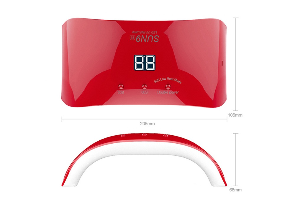Arch Bridge Type 24W LED Nail Dryer Automatic Induction Manicure Lamp- White Arch Bridge Type 24W LED Nail Dryer Automatic Induction Manicure Lamp- White