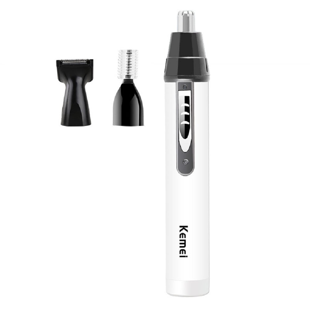 Kemei 3 in 1 Nose /Ear /Eyebrow Hair Trimmer Shaving And Hair Removal Tool- Silver Kemei 3 in 1 Nose /Ear /Eyebrow Hair Trimmer Shaving And Hair Removal Tool- Silver