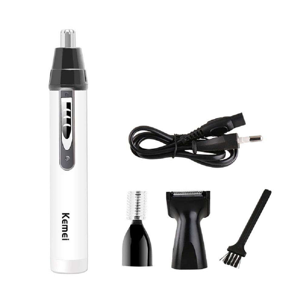 Kemei 3 in 1 Nose /Ear /Eyebrow Hair Trimmer Shaving And Hair Removal Tool- Silver Kemei 3 in 1 Nose /Ear /Eyebrow Hair Trimmer Shaving And Hair Removal Tool- Silver