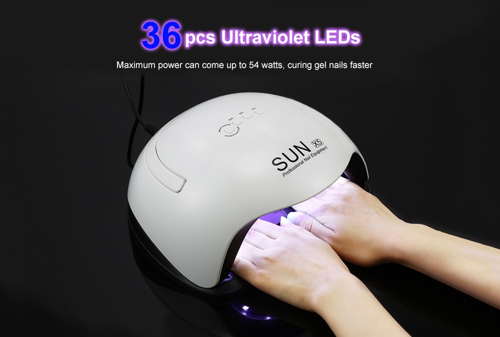 SUN X5 Ultraviolet LEDs Lamp for Gel Nail Polish - White AU Plug SUN X5 Ultraviolet LEDs Lamp for Gel Nail Polish - White AU Plug