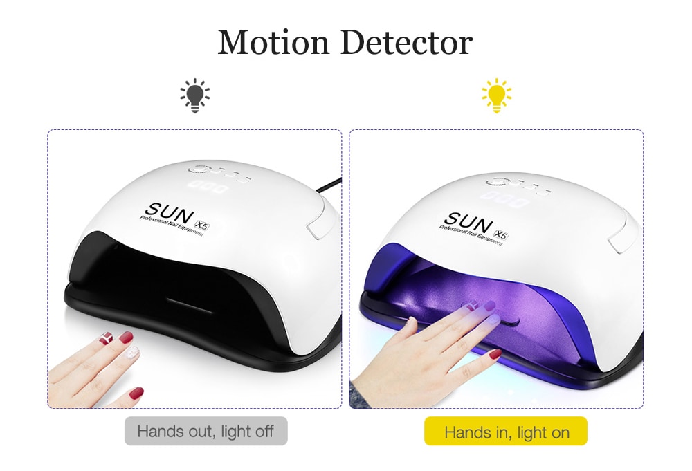 SUN X5 Ultraviolet LEDs Lamp for Gel Nail Polish - White AU Plug SUN X5 Ultraviolet LEDs Lamp for Gel Nail Polish - White AU Plug
