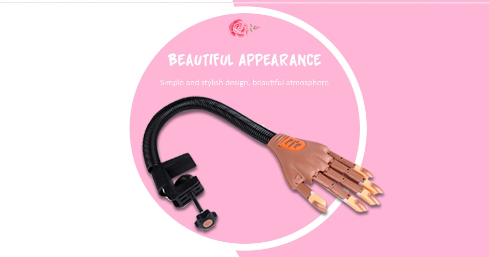 1 Hand + 100 Tips Professional Nail Trainer Tool Adjustable Model Practice DIY Nail Training Manicure Tool- Earthy 1 Hand + 100 Tips Professional Nail Trainer Tool Adjustable Model Practice DIY Nail Training Manicure Tool- Earthy