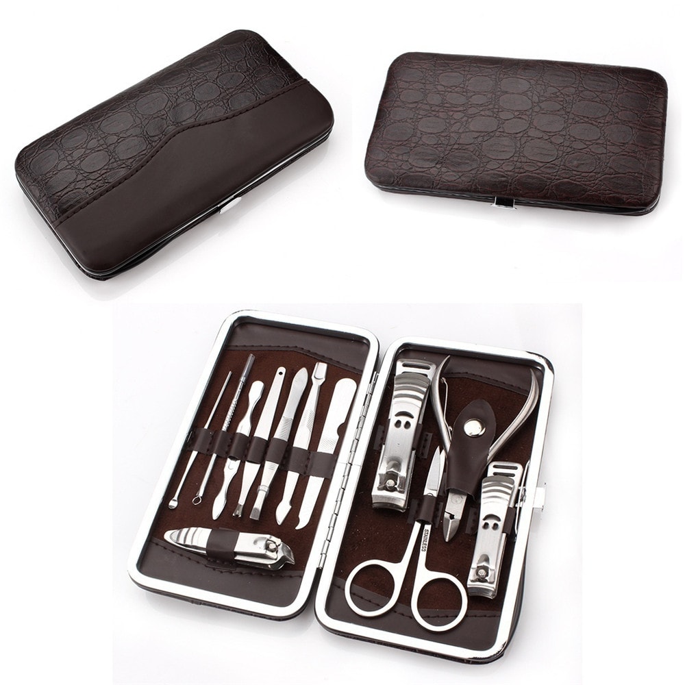 Stainless Steel Beauty Nail Tools Set of 12- Silver Stainless Steel Beauty Nail Tools Set of 12- Silver