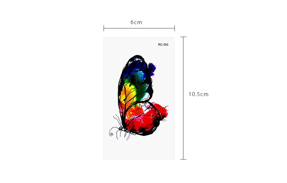 RC - 394 Fashion Body Art Sticker Removable Waterproof Temporary Tattoo Sexy Decal- Blue BUTTERFLY RC - 394 Fashion Body Art Sticker Removable Waterproof Temporary Tattoo Sexy Decal- Blue BUTTERFLY