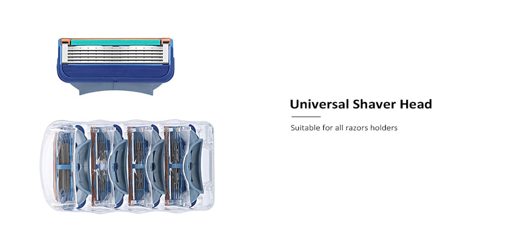 Five-layer Replaceable Shaver Head for Razors 4pcs- Blue Eyes Five-layer Replaceable Shaver Head for Razors 4pcs- Blue Eyes