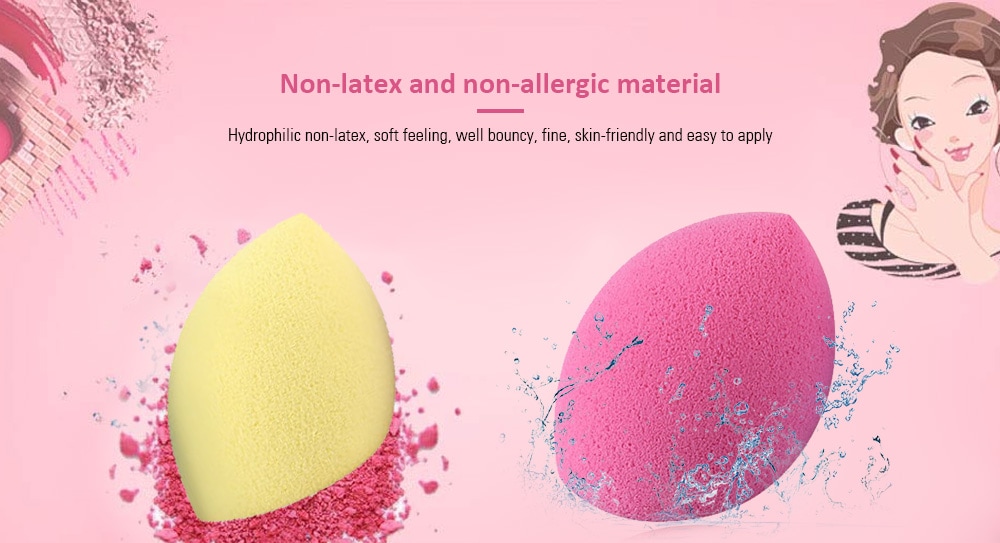 Huamianli 5pcs Foundation Smooth Blender Mixing Sponge Makeup Cosmetics Puff- Colormix Huamianli 5pcs Foundation Smooth Blender Mixing Sponge Makeup Cosmetics Puff- Colormix