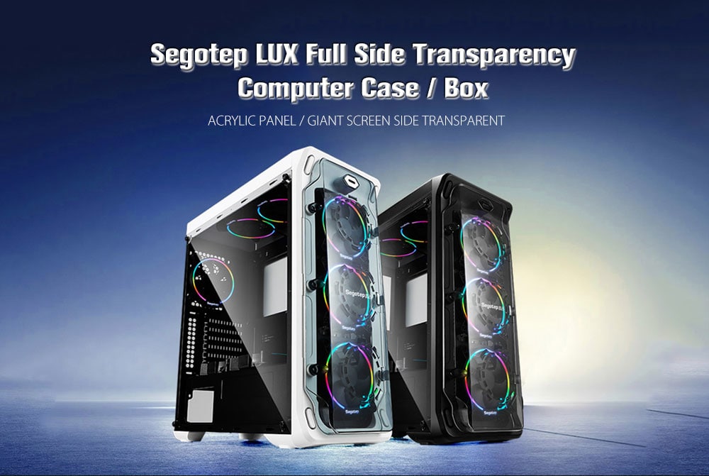 Segotep LUX Full Side Transparency Computer Case / Box- Black Segotep LUX Full Side Transparency Computer Case / Box- Black