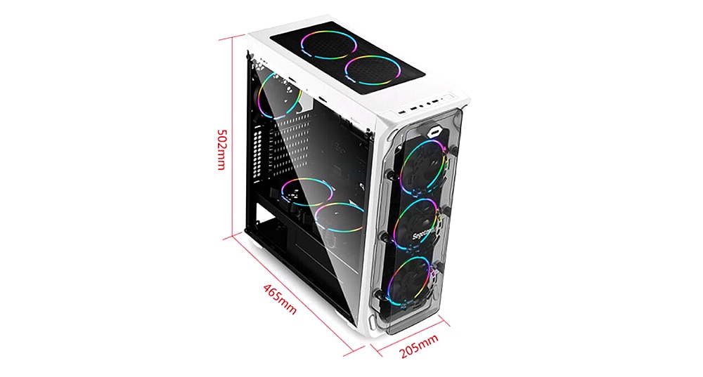 Segotep LUX Full Side Transparency Computer Case / Box- Black Segotep LUX Full Side Transparency Computer Case / Box- Black