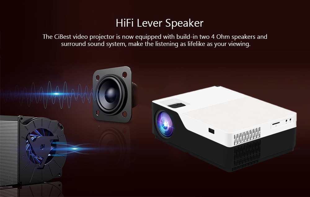 M18 LCD FHD Home Theater Projector 1920 x 1080P- Black EU Plug M18 LCD FHD Home Theater Projector 1920 x 1080P- Black EU Plug