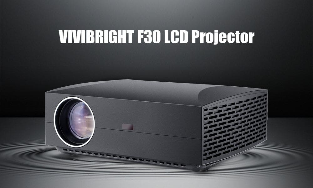VIVIBRIGHT F30 LCD Projector Home Entertainment Commercial FHD 1920 x 1080P 4200 Lumens- Carbon Gray EU Plug VIVIBRIGHT F30 LCD Projector Home Entertainment Commercial FHD 1920 x 1080P 4200 Lumens- Carbon Gray EU Plug