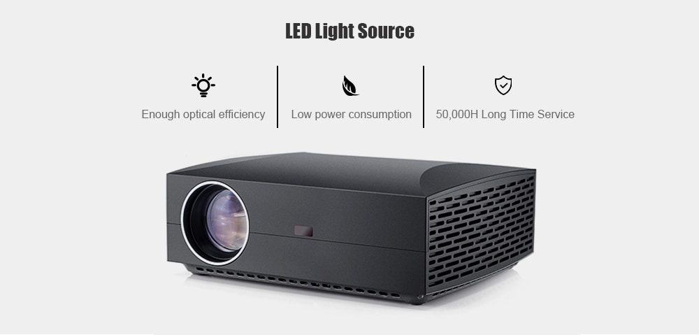 VIVIBRIGHT F30 LCD Projector Home Entertainment Commercial FHD 1920 x 1080P 4200 Lumens- Carbon Gray EU Plug VIVIBRIGHT F30 LCD Projector Home Entertainment Commercial FHD 1920 x 1080P 4200 Lumens- Carbon Gray EU Plug