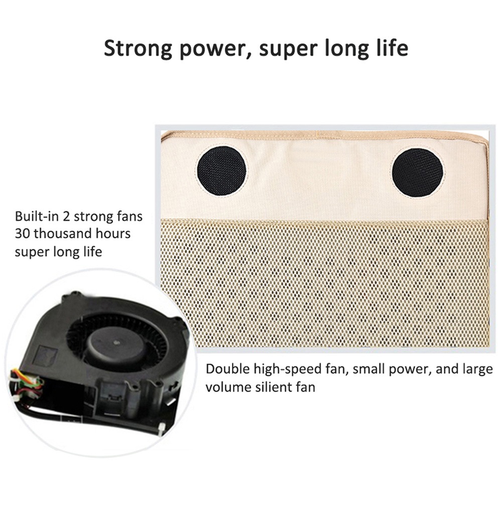 12V Automotive Universal Cooling Car Seat Cushion Ventilate Breathable Air Flow with Holes for Hot Summer- Beige 12V Automotive Universal Cooling Car Seat Cushion Ventilate Breathable Air Flow with Holes for Hot Summer- Beige