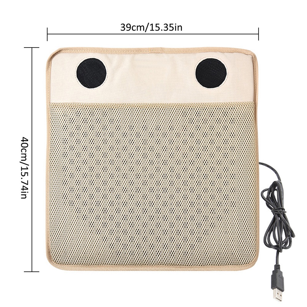 12V Automotive Universal Cooling Car Seat Cushion Ventilate Breathable Air Flow with Holes for Hot Summer- Beige 12V Automotive Universal Cooling Car Seat Cushion Ventilate Breathable Air Flow with Holes for Hot Summer- Beige