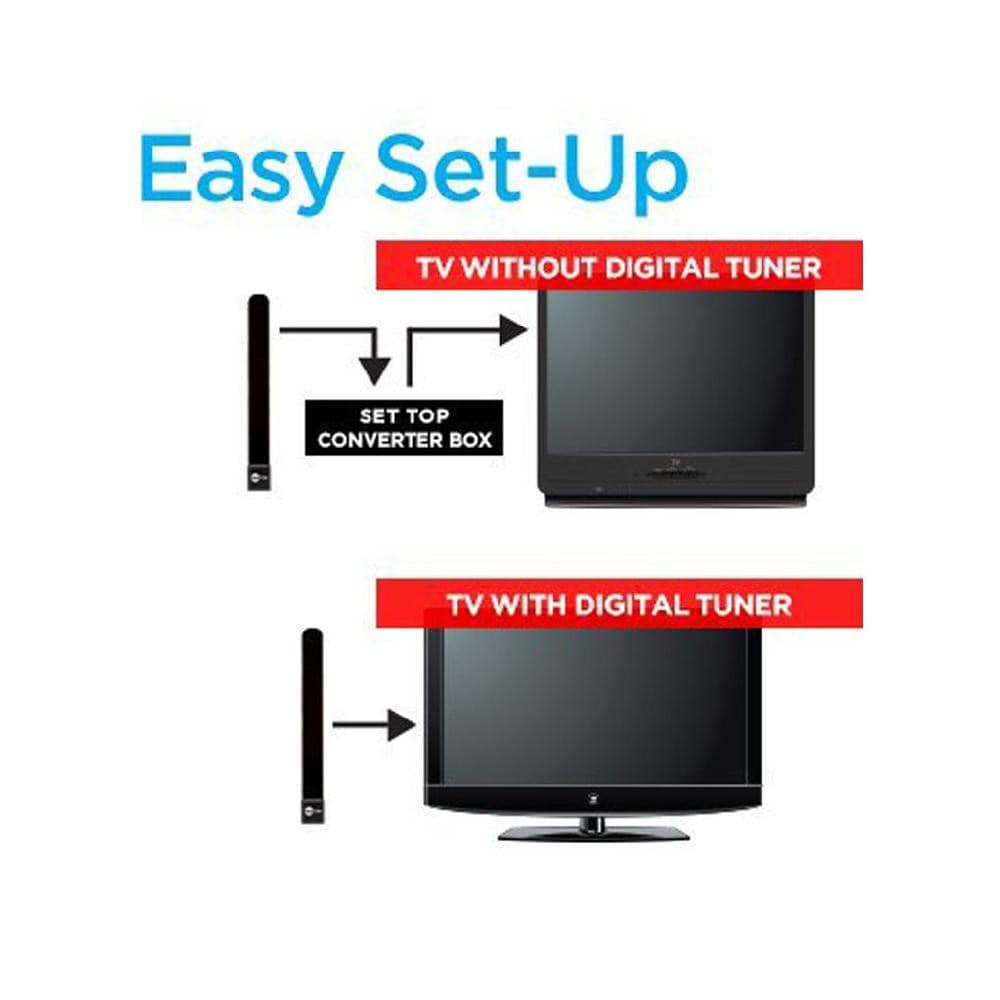 HDTV FREE Digital Indoor Antenna- Black HDTV FREE Digital Indoor Antenna- Black