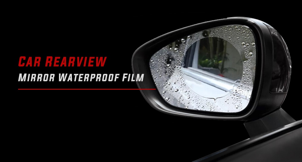 Car Rearview Mirror Waterproof Film 2pcs- Transparent circular 80mm Car Rearview Mirror Waterproof Film 2pcs- Transparent circular 80mm