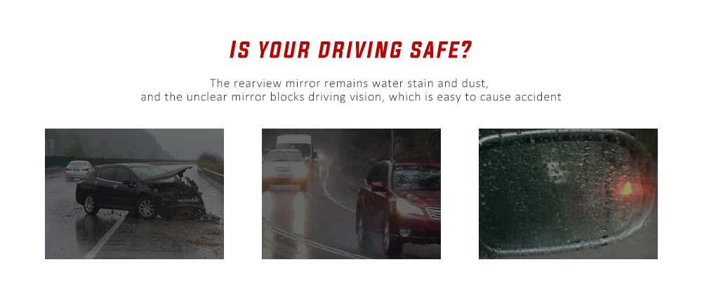 Car Rearview Mirror Waterproof Film 2pcs- Transparent circular 80mm Car Rearview Mirror Waterproof Film 2pcs- Transparent circular 80mm