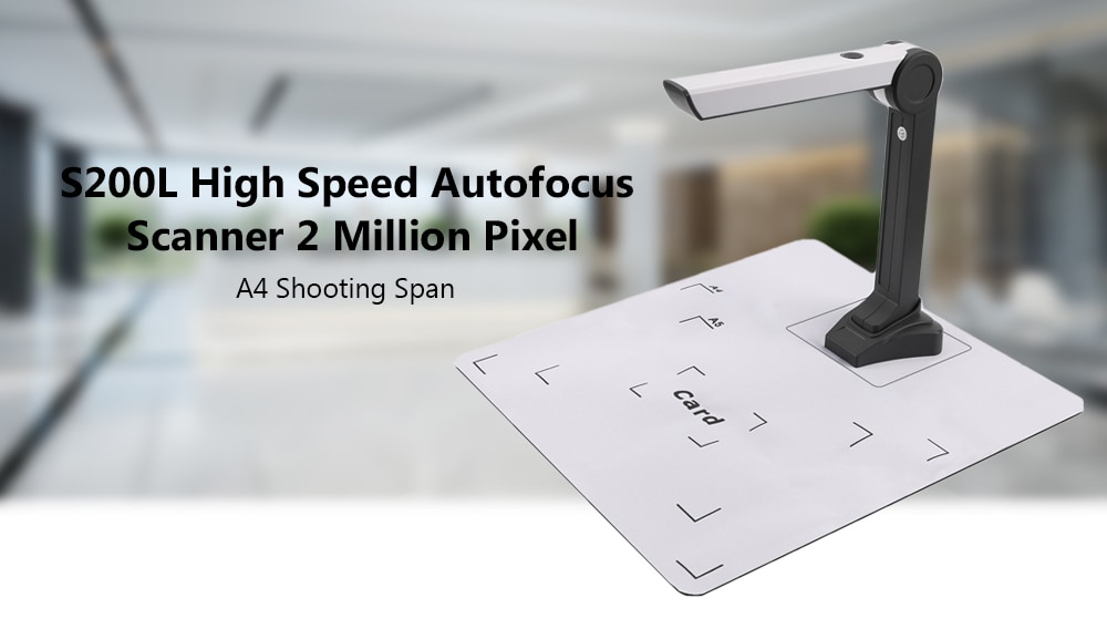 S200L High Speed Autofocus Scanner 2 Million Pixel- White S200L High Speed Autofocus Scanner 2 Million Pixel- White