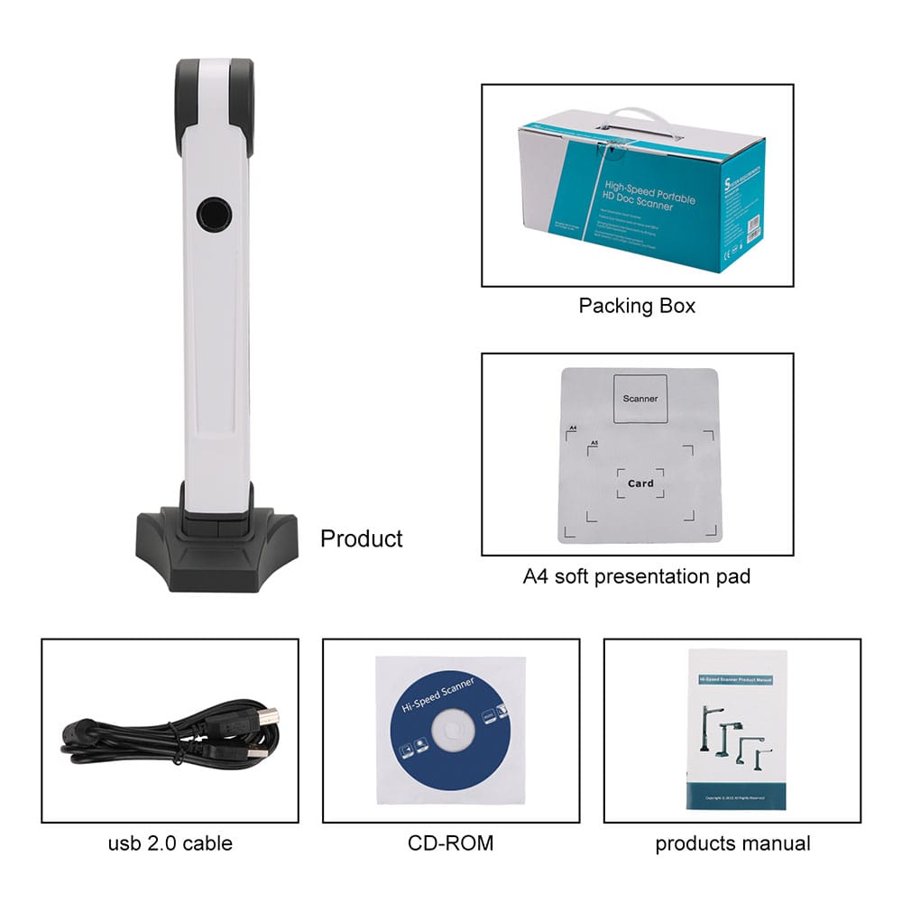 S200L High Speed Autofocus Scanner 2 Million Pixel- White S200L High Speed Autofocus Scanner 2 Million Pixel- White