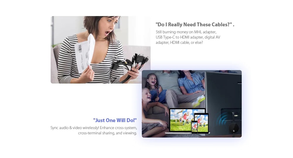 1080P Wireless Wifi Display Dongle Receiver HDMI Miracast DLNA AirPlay Adapter- Black 1080P Wireless Wifi Display Dongle Receiver HDMI Miracast DLNA AirPlay Adapter- Black