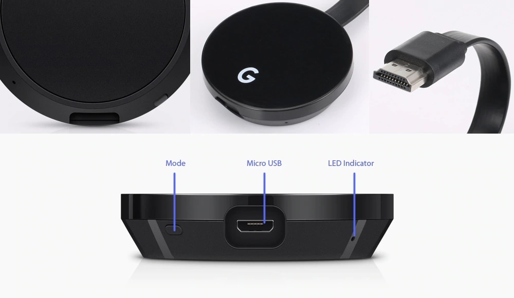 1080P Wireless Wifi Display Dongle Receiver HDMI Miracast DLNA AirPlay Adapter- Black 1080P Wireless Wifi Display Dongle Receiver HDMI Miracast DLNA AirPlay Adapter- Black
