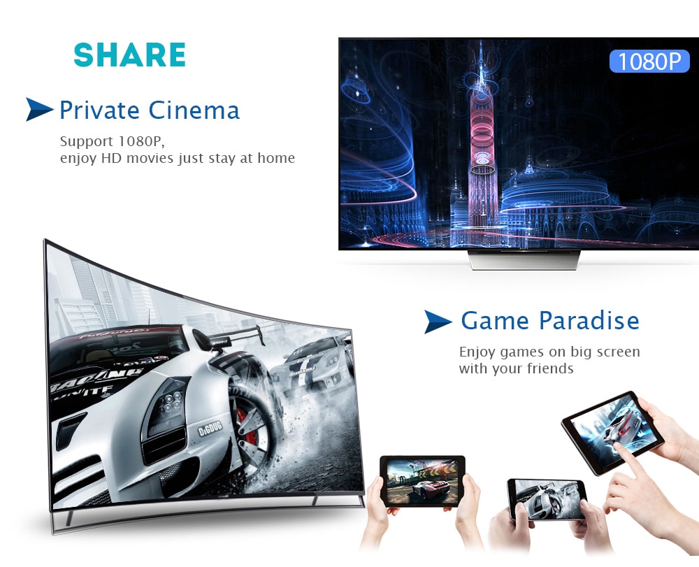 MiraScreen B4 Wireless HDMI Dongle 2.4GHz Media TV Stick Support Miracast Airplay DLNA- Black MiraScreen B4 Wireless HDMI Dongle 2.4GHz Media TV Stick Support Miracast Airplay DLNA- Black