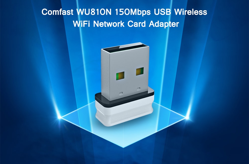 Comfast WU810N 150Mbps USB Wireless WiFi Network Card Adapter- White Comfast WU810N 150Mbps USB Wireless WiFi Network Card Adapter- White