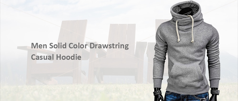 Whole Colored Drawstring Casual Hoodie- Camel brown XS Whole Colored Drawstring Casual Hoodie- Camel brown XS