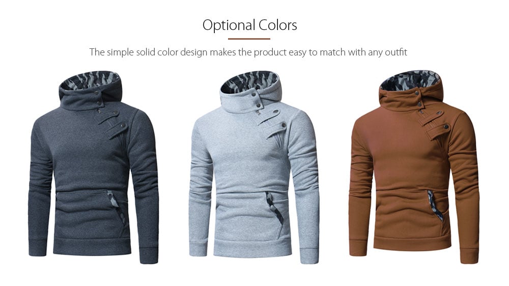 Stylish Splicing Hooded Hoodies for Men- Camel brown 2XL Stylish Splicing Hooded Hoodies for Men- Camel brown 2XL