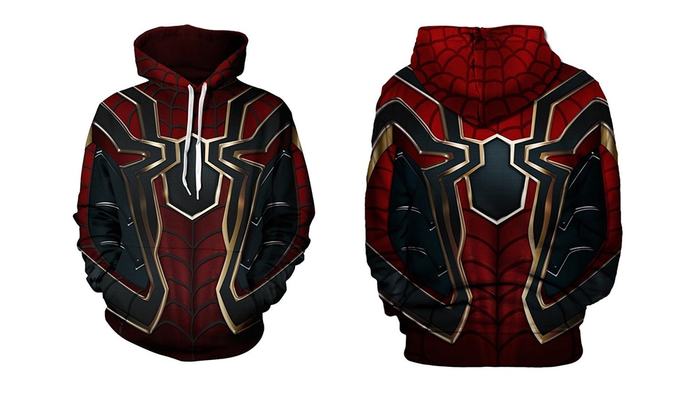 Youth Loose Digital Print Pullover Hoodie- Red 2XL Youth Loose Digital Print Pullover Hoodie- Red 2XL