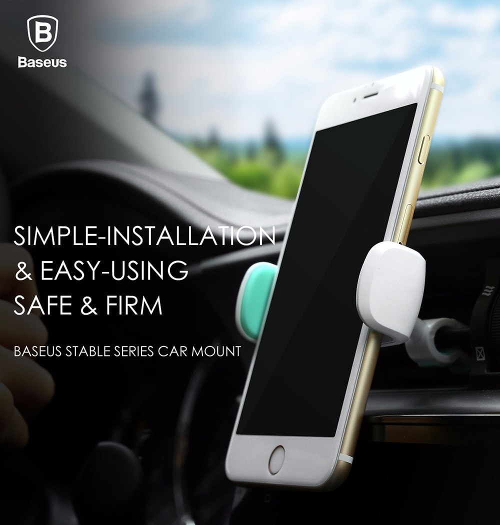 Baseus Stable Series Car Mount Holder Stand Cradle 360 Degree Rotation- Black Baseus Stable Series Car Mount Holder Stand Cradle 360 Degree Rotation- Black