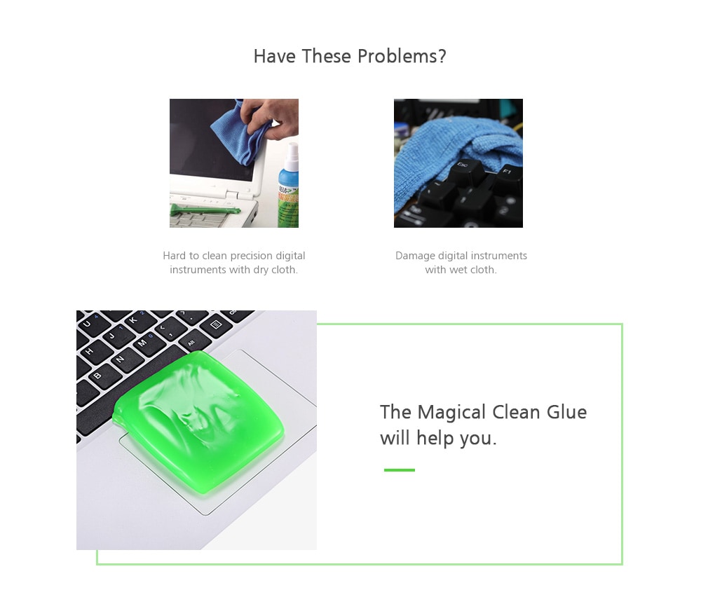 Magical Clean Glue for Keyboard / Computer / Laptop Keypad / Calculator / Air Vent / Fan- Multi Magical Clean Glue for Keyboard / Computer / Laptop Keypad / Calculator / Air Vent / Fan- Multi