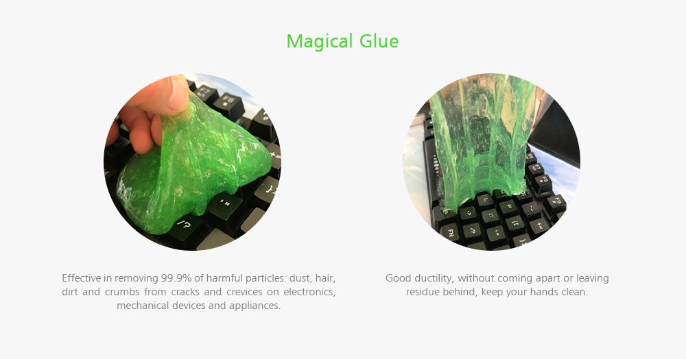 Magical Clean Glue for Keyboard / Computer / Laptop Keypad / Calculator / Air Vent / Fan- Multi Magical Clean Glue for Keyboard / Computer / Laptop Keypad / Calculator / Air Vent / Fan- Multi