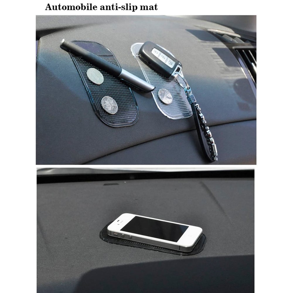 Car Anti-slip Mat Mobile Phone Non-skid Cushion- Black Car Anti-slip Mat Mobile Phone Non-skid Cushion- Black